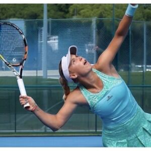 Adidas Stella McCartney Tennis‎ Dress Size L Barricade Climalite Australia Pleat